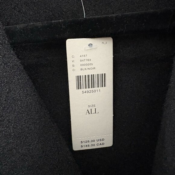 TheKorner Anthropologie One Size Black Wool Blend Belted Flora Longline Vest NWT - Picture 12 of 15